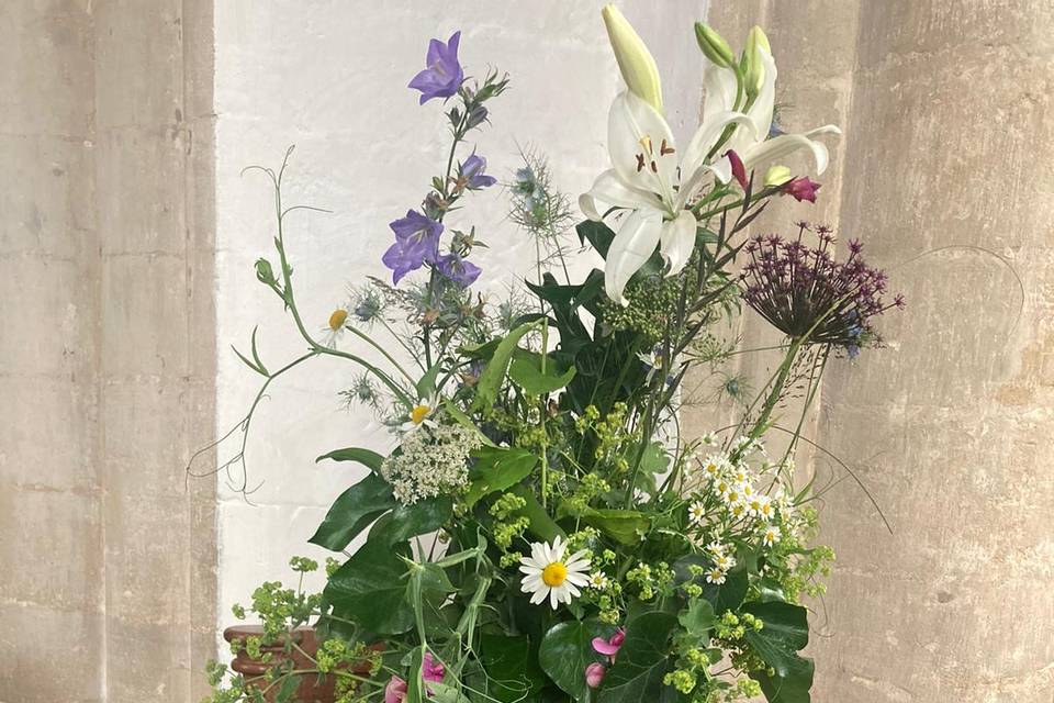 Church floral displays