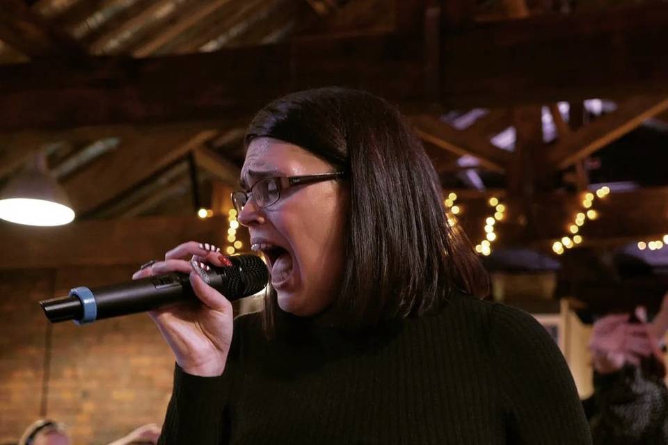 Singing their heart out