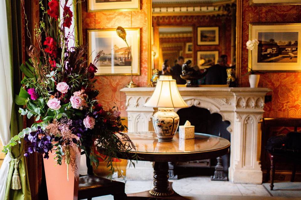 Red Drawing Room Fireplace