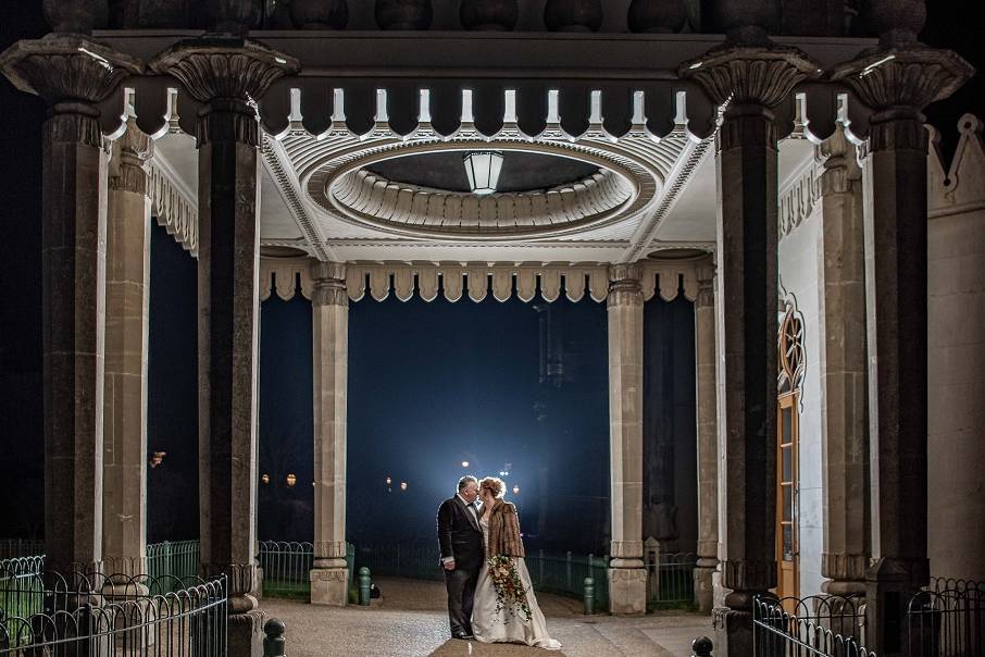 Porte-Cochere by Night