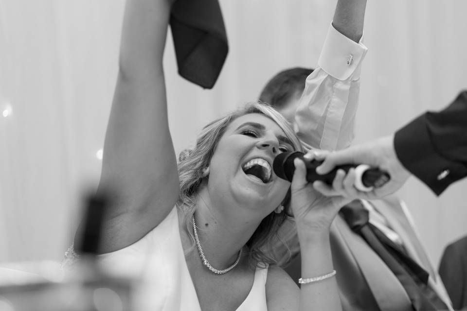 Even the brides get  involved!