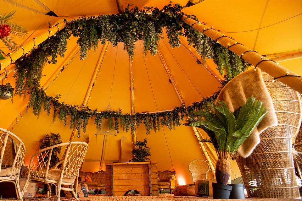 Tipi Lounge Area