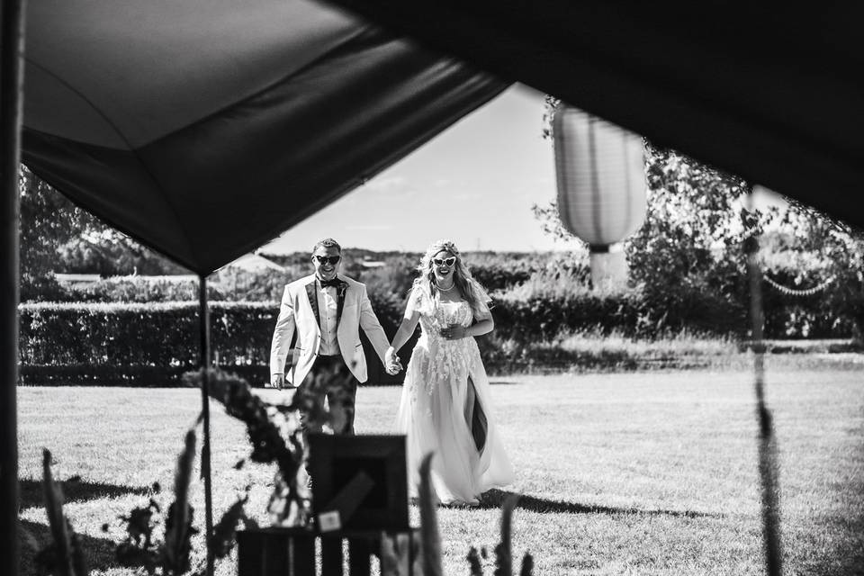 Bride and Groom entrance