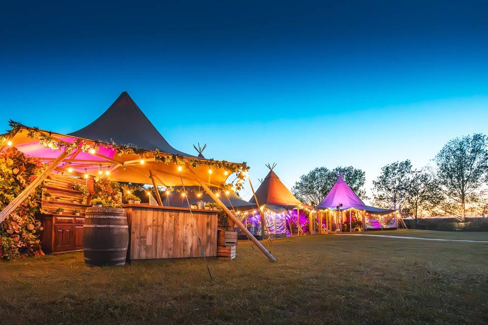 Bar at twilight