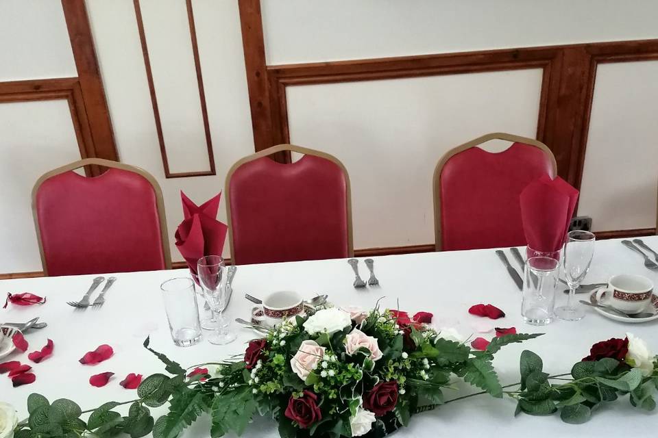 Top table flower&garland