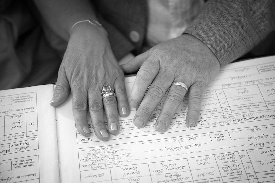 Carrie and Fred tie the knot.