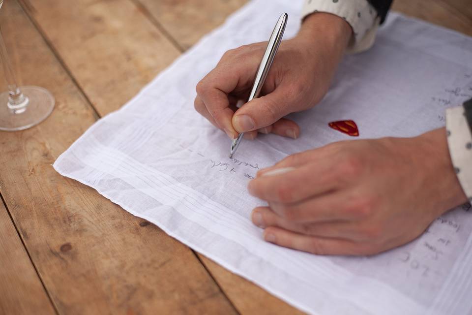 Writing memories.