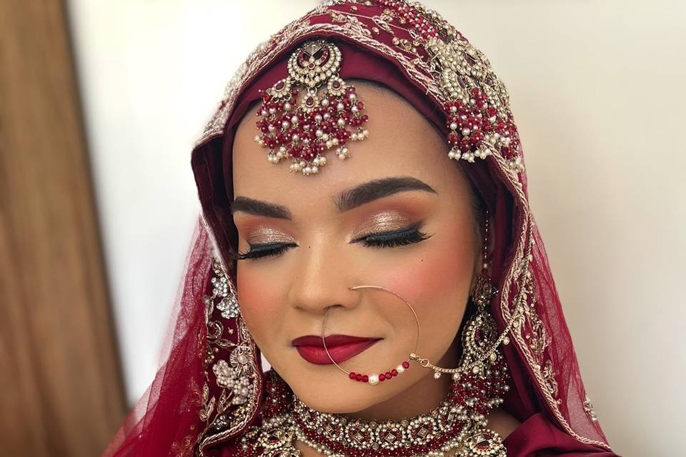 Asian bridal look
