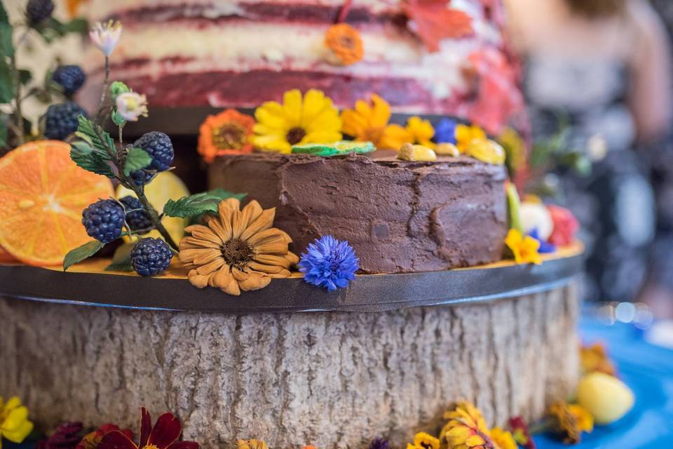 Edible Flowers, Four-Tier