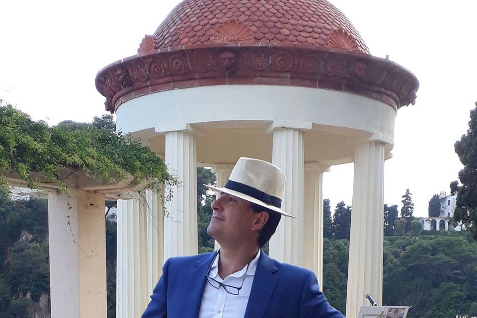 Stylish and dapper wedding celebrant