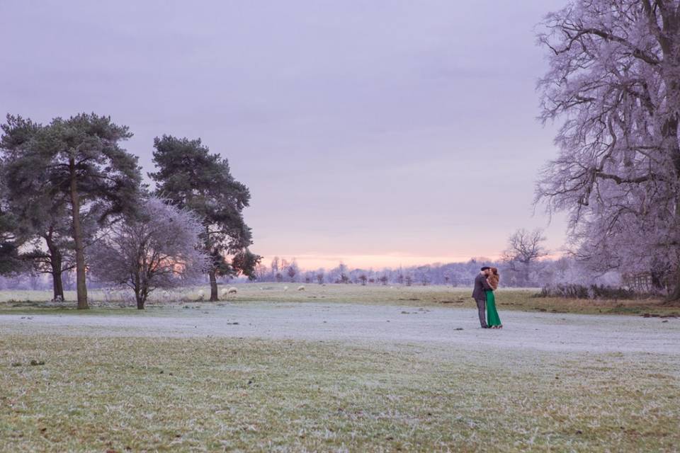 Winter engagement session