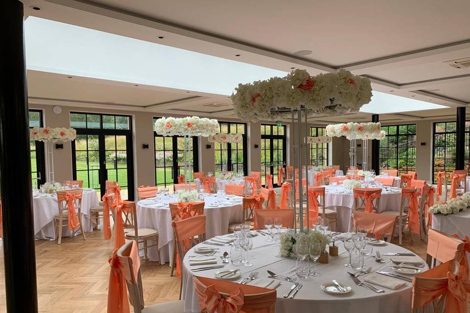 Peach wedding theme