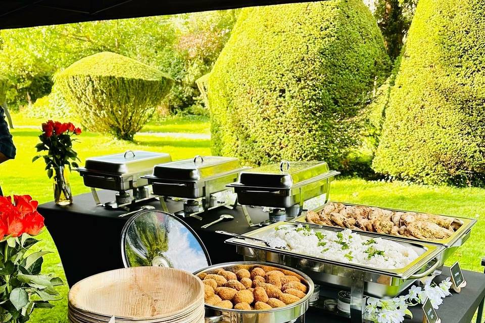 Buffet set up