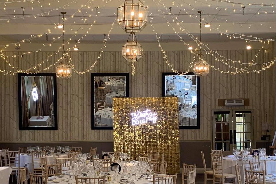 Sequin wall hire