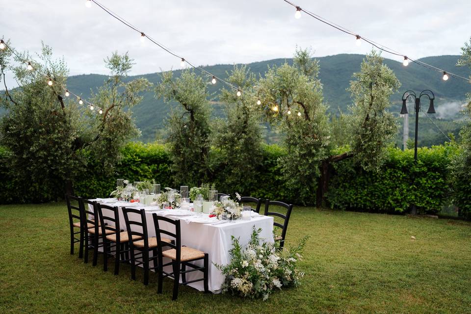 Intimate outdoor Reception
