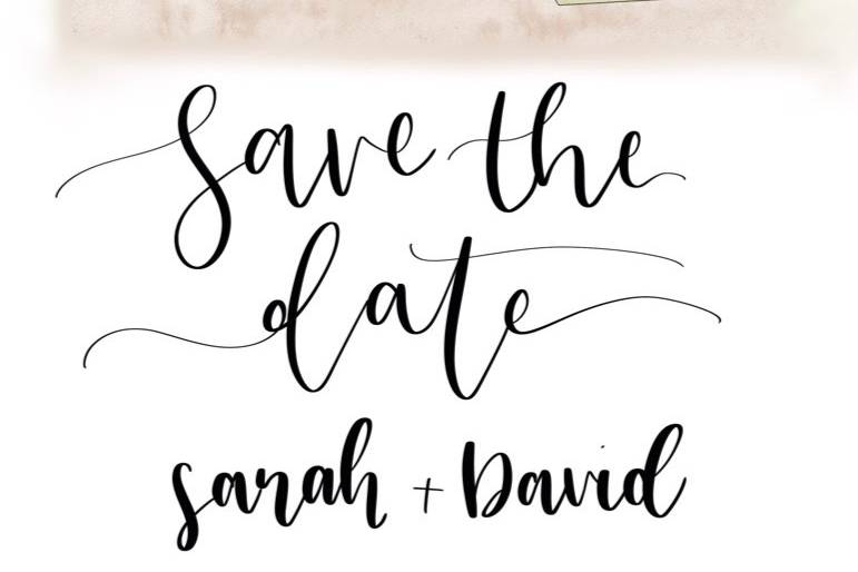 Watercolour - save the date