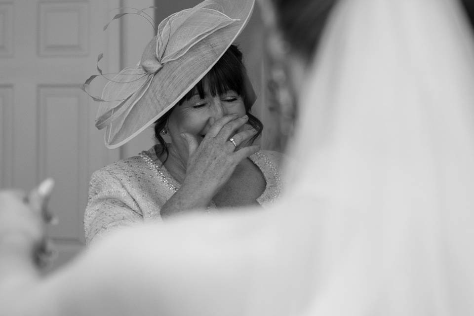 Bridal reveal… emotional