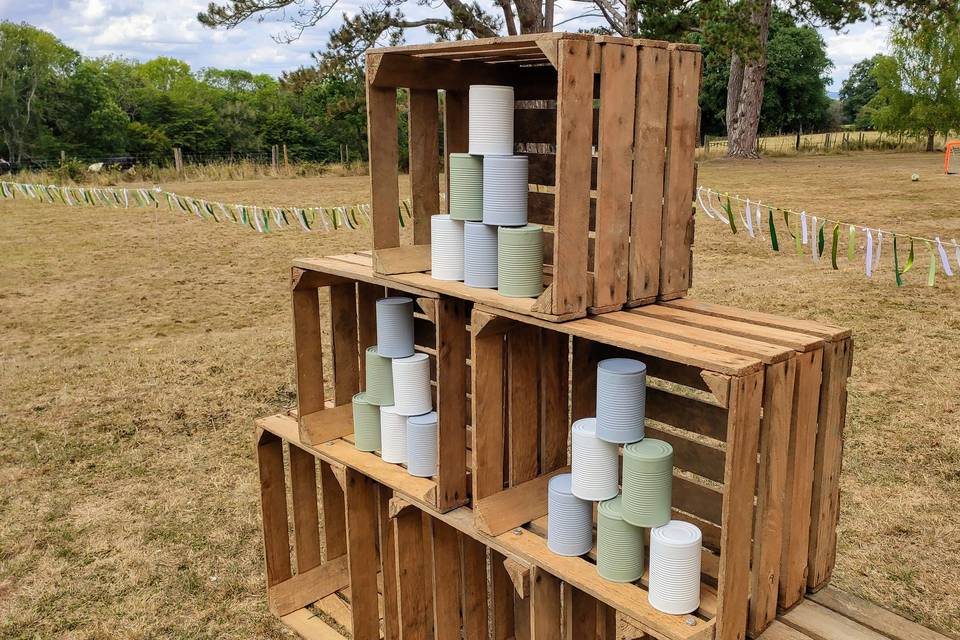 Green pastels Tin Can Alley