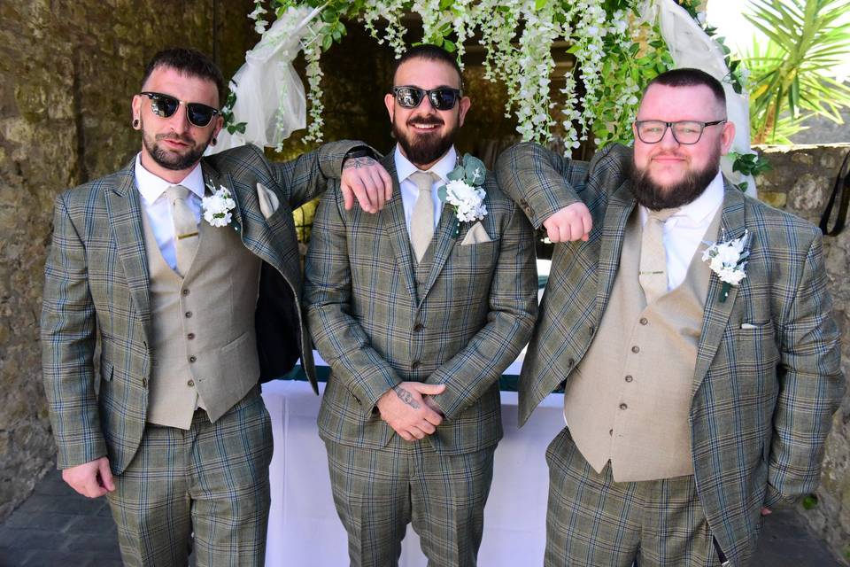 The Groom and best men