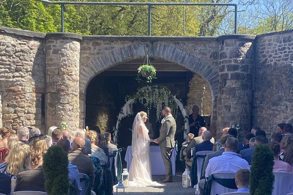 Ceremony in a castle