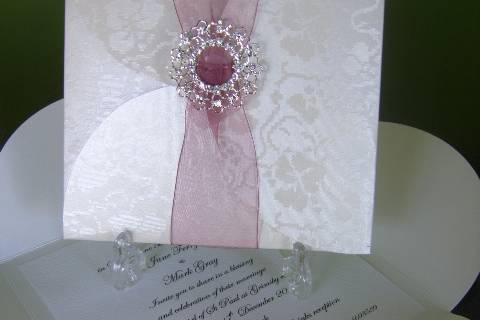 Lily pad/ petal fold invite