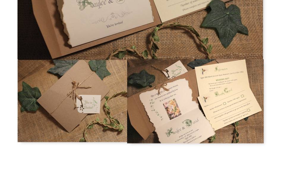 Fairy rustic invite