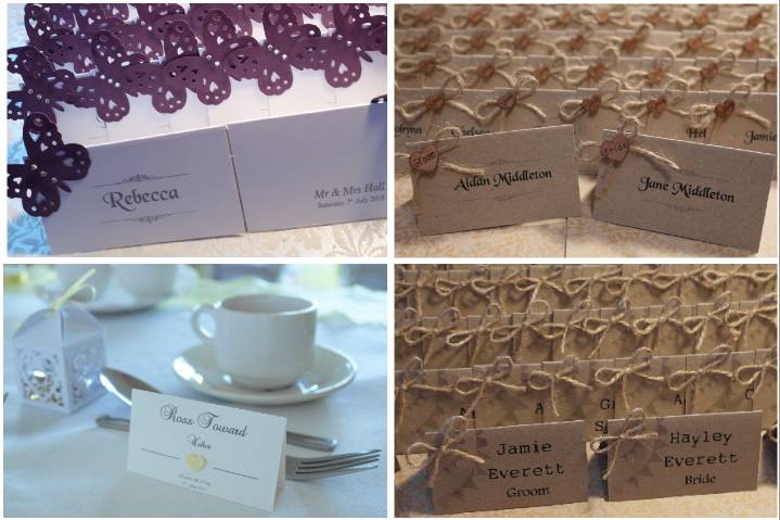 Personalised place cards