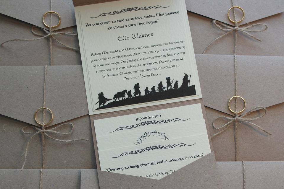 Lord of the rings invite
