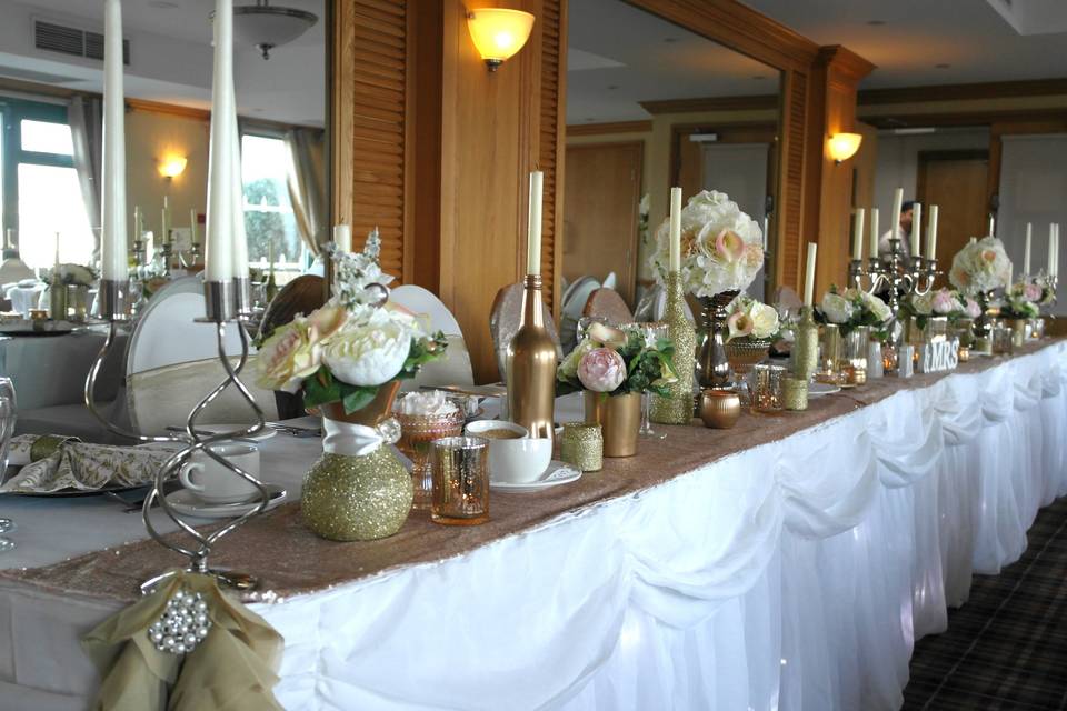 Silver table centre piece