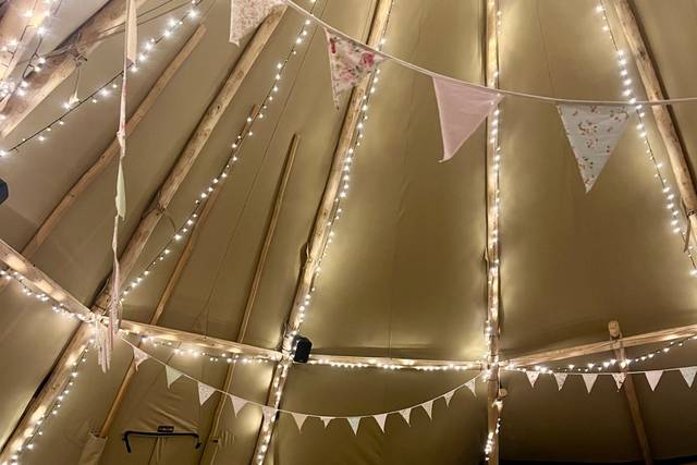 Tipi at night