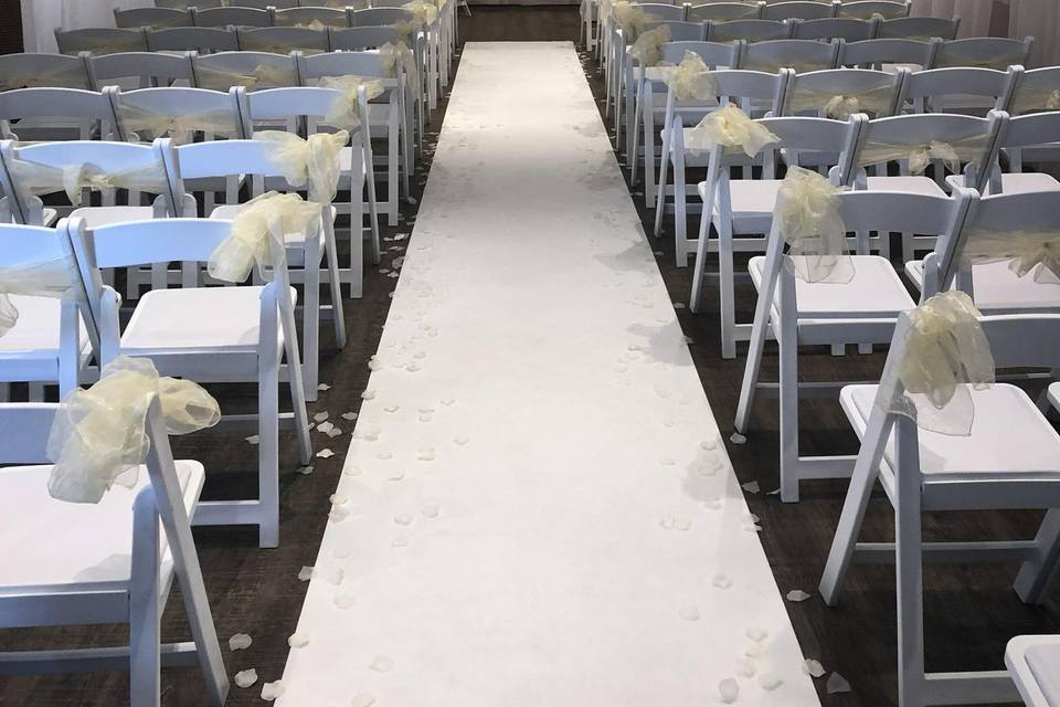 White ceremony room