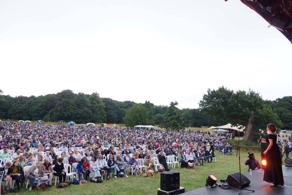 View of the audience