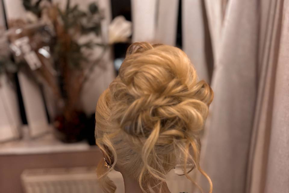 High curly updo portfolio