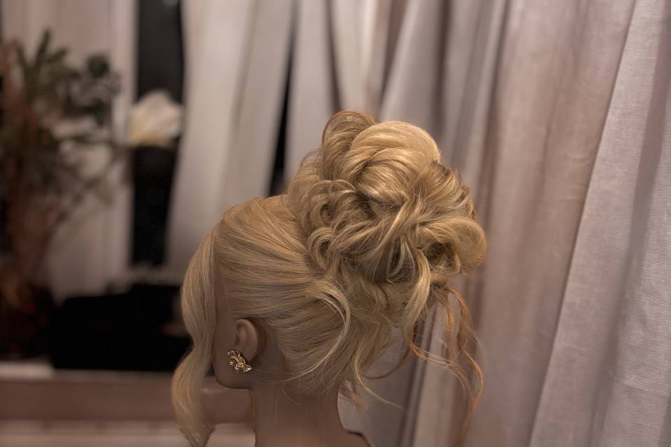 Curly updo portfolio
