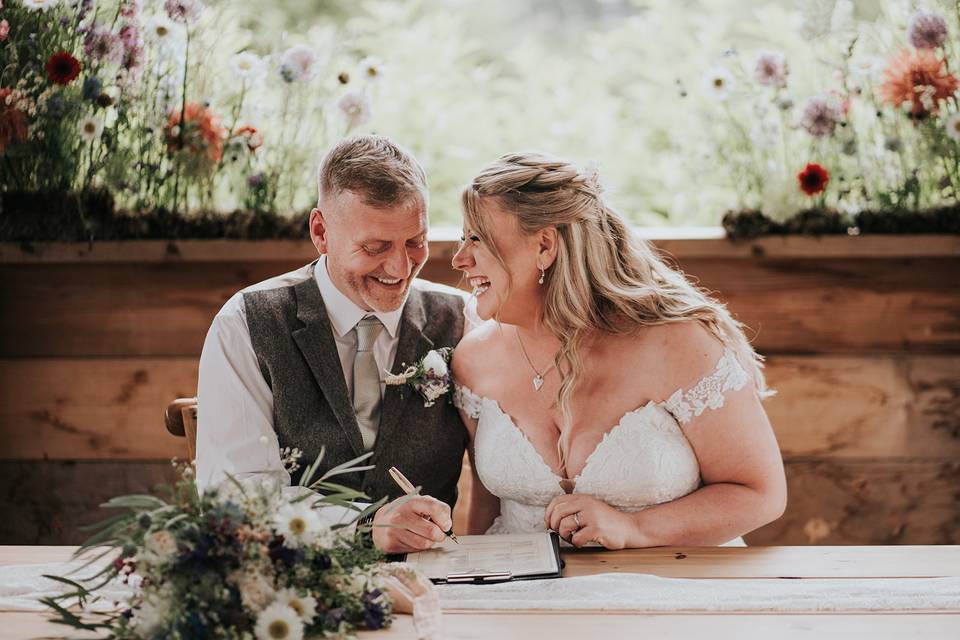 Wild flower weddings