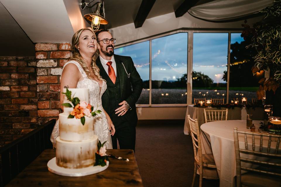 Cutting the cake