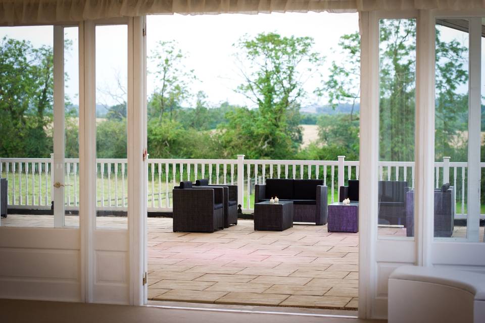 French Doors Opening out onto the Veranda