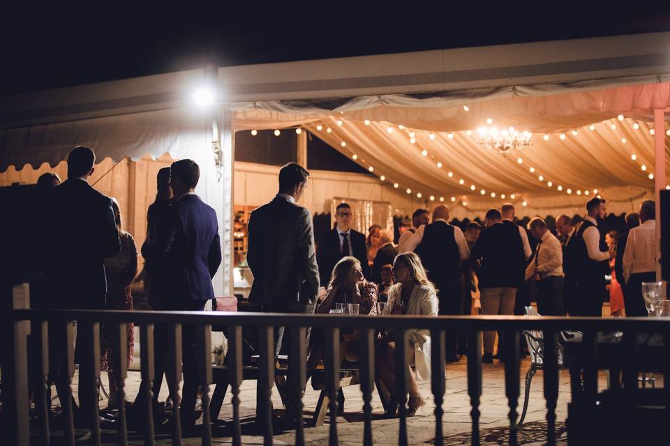 Veranda at night shot