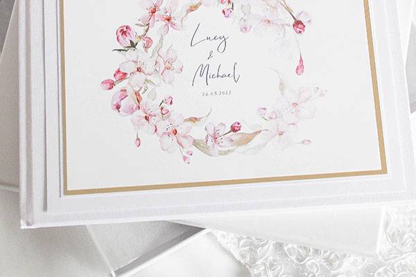 Pink Blossom Guest Book