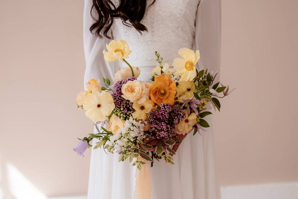 April ranunculus and poppies