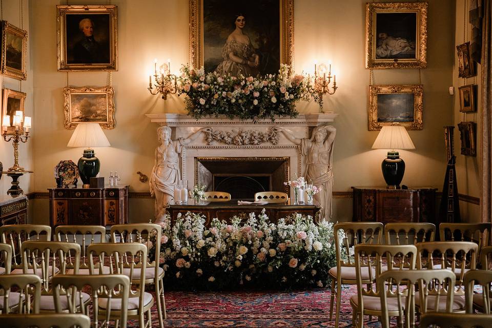 Ceremony flowers at Somerley