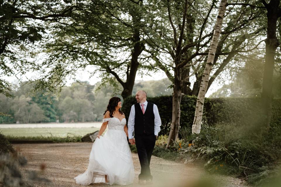 Couples walk