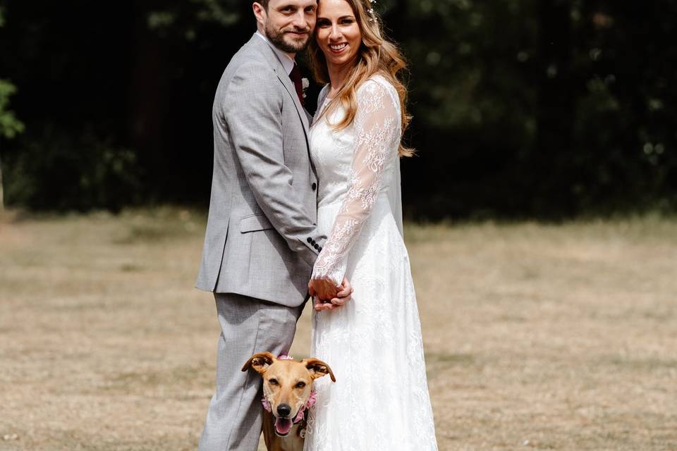 The couple and their dog