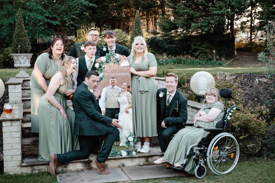 Bridal group photo