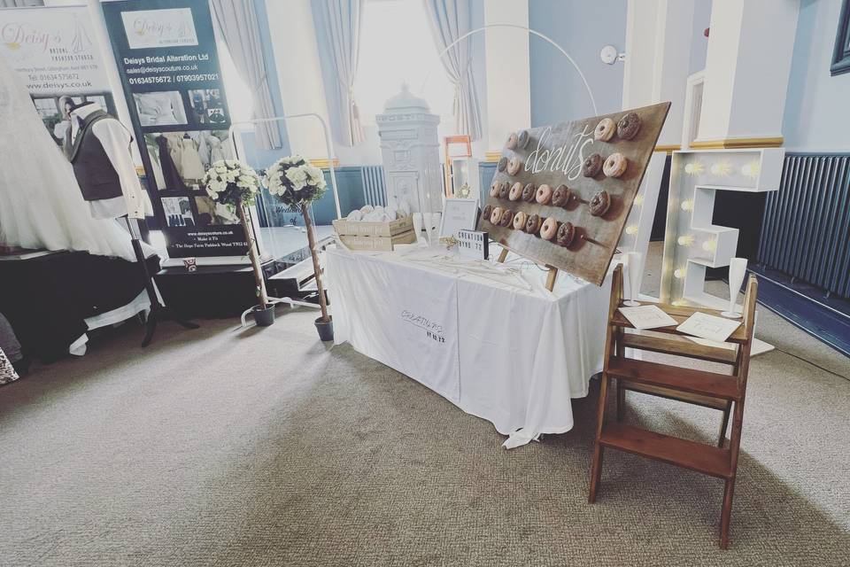 Our last wedding fair set up.