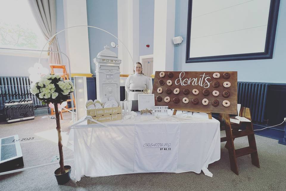 Me on my stall, wedding fair.