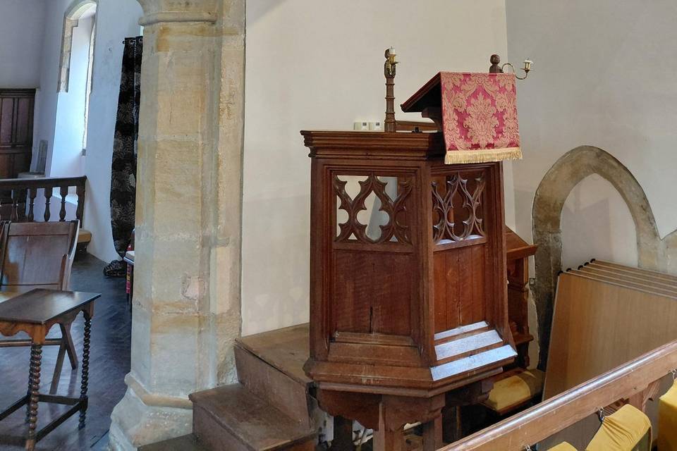 Historic pulpit