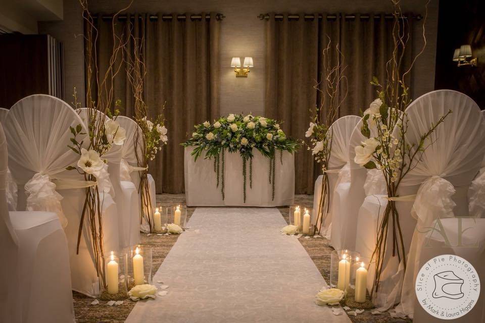 Indoor ceremony area