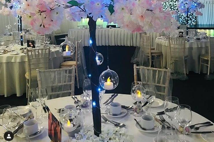 Tall floral centrepiece