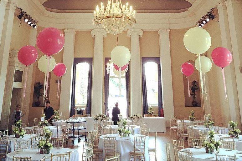 Beautiful venue balloons